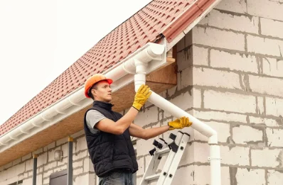 Pose et remplacement de gouttières à Villacerf